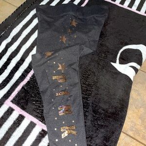 VS Pink yoga leggings size LARGE